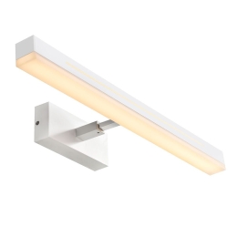 Φωτιστικό Τοίχου Otis 60 2015411001 7,5x60cm Dimmable Led 1650Lm 17W 3000K IP44 White Nordlux Αλουμίνιο, Πλαστικό