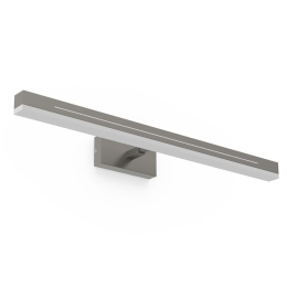 Φωτιστικό Τοίχου Otis 60 2015411055 7,5x60cm Dimmable Led 1650Lm 17W 3000K IP44 Nickel Nordlux Αλουμίνιο, Πλαστικό
