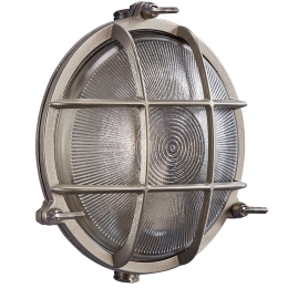 Φωτιστικό Τοίχου Polperro 49021055 Φ19,5cm 1xE27 12,5W IP64 Nickel Nordlux Brass,Glass