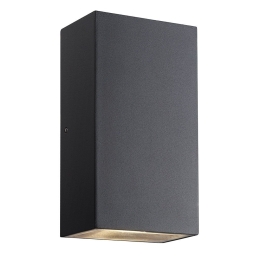 Φωτιστικό Τοίχου - Απλίκα Rold Flat 84151003 9x5,6x16cm Led 350lm 10,5W 3000K Black Nordlux Μέταλλο,Γυαλί