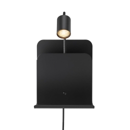 Φωτιστικό Τοίχου Roomi 2112551003 24,8x28,2cm 1xGU10 35W Black Nordlux Μέταλλο