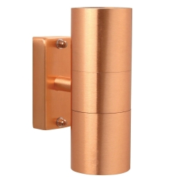 Φωτιστικό Τοίχου Tin Double 21279930 11,5x17cm 2xGU10 35W IP54 Copper Nordlux Χαλκός,Γυαλί