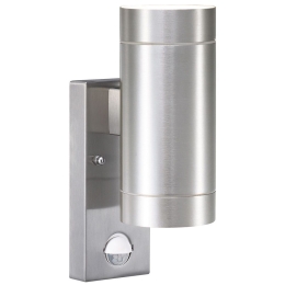 Φωτιστικό Τοίχου Με Αισθητήρα Tin Maxi Double 21519129 12,5x22cm 35W IP54 Aluminium Nordlux