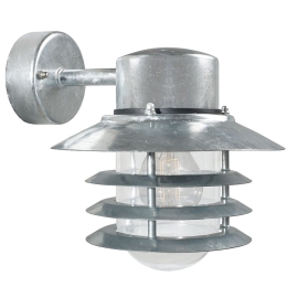 Φωτιστικό Τοίχου Vejers Down 74461031 26x23cm 1xE27 60W IP54 Steel Nordlux Ατσάλι,Γυαλί