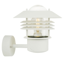 Φωτιστικό Τοίχου Vejers 25091001 22x23cm 1xE27 60W IP54 White Nordlux Ατσάλι,Γυαλί