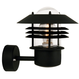 Φωτιστικό Τοίχου Vejers 25091003 22x23cm 1xE27 60W IP54 Black Nordlux Ατσάλι,Γυαλί