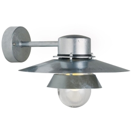 Φωτιστικό Τοίχου Virum 24111031 38x22cm 1xE27 60W IP44 Steel Nordlux Ατσάλι,Γυαλί