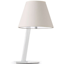 Φωτιστικό Επιτραπέζιο Moma 68500 Φ23x30x44cm 1xE27 15W Chrome-White Faro Barcelona