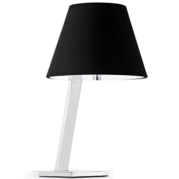 Φωτιστικό Επιτραπέζιο Moma 68501 Φ23x30x44cm 1xE27 15W Chrome-Black Faro Barcelona
