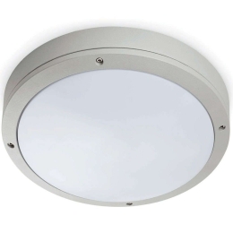 Φωτιστικό Οροφής-Πλαφονιέρα Yen 70690 Φ27,5x8,6cm 1xE27 15W Grey Faro Barcelona Αλουμίνιο,Οπαλίνα