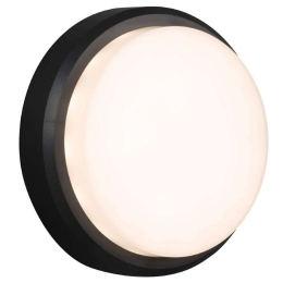 Φωτιστικό Τοίχου Tom 70666 Φ19x6cm Led 400lm 7W 3000K Dark Grey Faro Barcelona