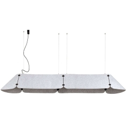 Φωτιστικό Οροφής Fonovia 20107 240x67x29cm Led 3600lm 50W 3000K Grey Faro Barcelona