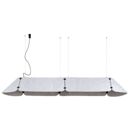 Φωτιστικό Οροφής Fonovia 20108 240x67x29cm Led 3800lm 50W 4000K Grey Faro Barcelona