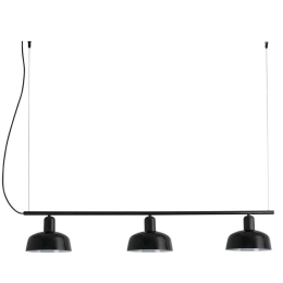 Φωτιστικό Οροφής-Ράγα Tatawin 20338-117 100x8,1cm 3xE27 G45 15W Black Faro Barcelona