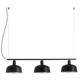 Φωτιστικό Οροφής-Ράγα Tatawin 20338-119 100x11,5cm 3xE27 15W Black Faro Barcelona
