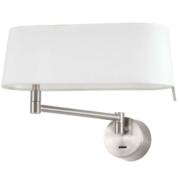 Φωτιστικό Τοίχου-Απλίκα Desliz 28480 52,5x11x23cm Led 800lm 11W 2700K Satin-White Faro Barcelona