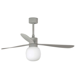Ανεμιστήρας Οροφής Amelia 33762-27 Με Φως Dim Led 20W 2700K Και Τηλεχειριστήριο Φ132cm Grey Faro Barcelona