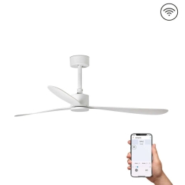 Ανεμιστήρας Οροφής Amelia 33760WP Smart Fan Με Τηλεχειριστήριο Φ132cm White Faro Barcelona