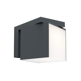 Φωτιστικό Τοίχου Cuba 5193814118 4000K 500Lm 10x11,6x14,8cm Dark Grey Lutec