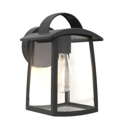 Φωτιστικό Τοίχου Kelsey 5273603012 17x18,5x26cm E27 40W Black Lutec