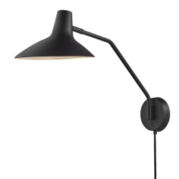 Φωτιστικό Τοίχου Darci 23x36,5cm E14 Black Dftp
