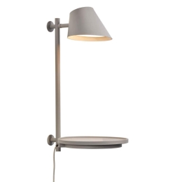 Φωτιστικό Τοίχου Με Ράφι Stay 27x44,5cm Led 2700K 700Lm Grey Dftp