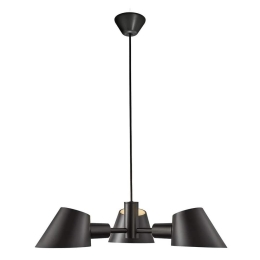 Φωτιστικό Οροφής Κρεμαστό Stay 3 60x12x300cm E27 Black Dftp
