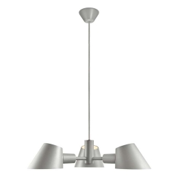 Φωτιστικό Οροφής Κρεμαστό Stay 3 60x12x300cm E27 Grey Dftp