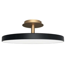 Φωτιστικό Οροφής - Πλαφονιέρα Asteria 2331 Φ60x21cm Led 2300lm 37W 3000K Black-Brass Umage