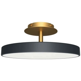 Φωτιστικό Οροφής - Πλαφονιέρα Asteria 2372 Φ43x16,9cm Led 1100lm 17W 3000K Anthracite-Brass Umage