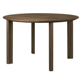 Τραπέζι Τραπεζαρίας Comfort Circle Smooth 5856C5856-2 Φ120x74,7cm Dark Oak Umage Ατσάλι,Ξύλο,Mdf