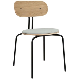 Καρέκλα Τραπεζαρίας Curious Black 5916-3C719-03 44,5x48x77,5cm Light Grey-Black Umage Ατσάλι,Polywood