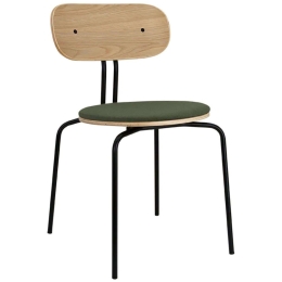 Καρέκλα Τραπεζαρίας Curious Black 5916-3C719-05 44,5x48x77,5cm Green-Black Umage Ατσάλι,Polywood