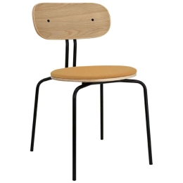 Καρέκλα Τραπεζαρίας Curious Black 5916-3C719-06 44,5x48x77,5cm Tangerine-Black Umage Ατσάλι,Polywood