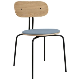 Καρέκλα Τραπεζαρίας Curious Black 5916-3C719-14 44,5x48x77,5cm Light Blue-Black Umage Ατσάλι,Polywood