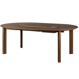 Τραπέζι Τραπεζαρίας Επεκτεινόμενο Comfort Circle Smooth 5857C5856-2 132/202x132x74,7cm Dark Oak Umage Ατσάλι,Ξύλο,Mdf