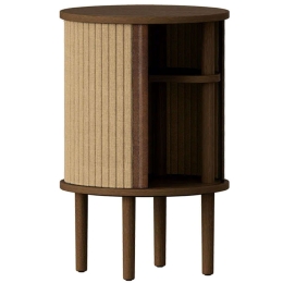 Τραπεζάκι Βοηθητικό Audacious Horizons S 5803C708-01 Φ38x59,3cm Dark Oak-Sugar Umage