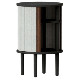 Τραπεζάκι Βοηθητικό Audacious Horizons S 5113C708-03 Φ38x59,3cm Black Oak-Light Grey Umage