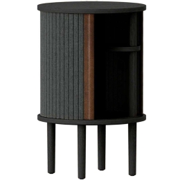 Τραπεζάκι Βοηθητικό Audacious Horizons S 5113C708-04 Φ38x59,3cm Black Oak-Dark Grey Umage