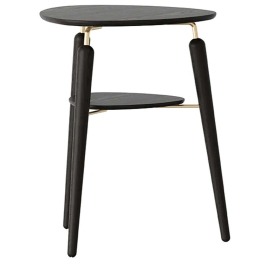 Τραπεζάκι Βοηθητικό My Spot 5115 46x45x59cm Black Oak-Brass Umage