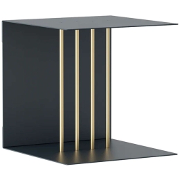 Ράφι Τοίχου Teaser 5005 30x30x30cm Anthracite-Brass Grey Umage