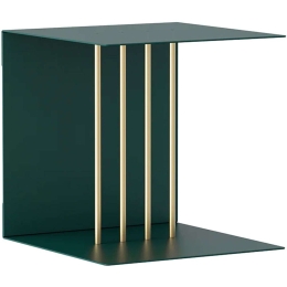 Ράφι Τοίχου Teaser 5006 30x30x30cm Green-Brass Umage