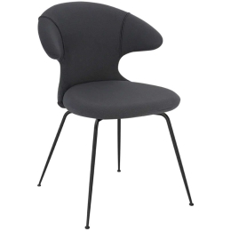 Καρέκλα Τραπεζαρίας Time Flies Horizons S 590-04C5901-3 57x59x83cm Dark Grey-Black Umage Ατσάλι,Polyester