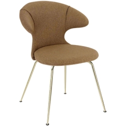 Καρέκλα Τραπεζαρίας Time Flies Horizons S 590-08C5901-1 57x59x83cm Caramel-Brass Umage Ατσάλι,Polyester