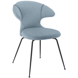 Καρέκλα Τραπεζαρίας Time Flies Horizons S 590-14C5901-3 57x59x83cm Light Blue-Black Umage Ατσάλι,Polyester