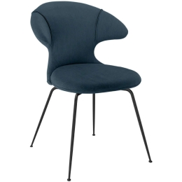 Καρέκλα Τραπεζαρίας Time Flies Horizons S 590-15C5901-3 57x59x83cm Blue-Black Umage Ατσάλι,Polyester