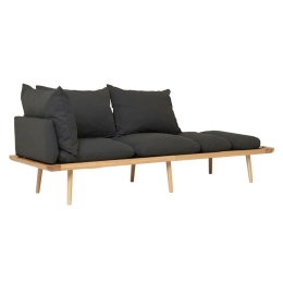 Καναπές Γωνιακός Τριθέσιος Lounge Around 5550C723-04 231,6x74,5x40,3cm Oak-Dark Grey Umage