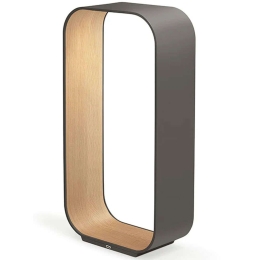 Φωτιστικό Επιτραπέζιο Με Usb Contour LG 10232 33x15x63,5cm Dim Led 780lm 8W 3000K Graphite-Oak Pablo Designs