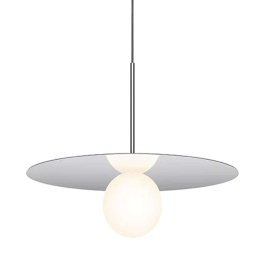 Φωτιστικό Οροφής Bola Disc 18 10675 45,7x12,7cm Dim Led 390lm 6W Chrome Pablo Designs
