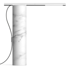 Φωτιστικό Επιτραπέζιο T.O 10755 7,5x33x33cm Dim Led 300lm 4,5W 3000K Marble White-Chrome Pablo Designs